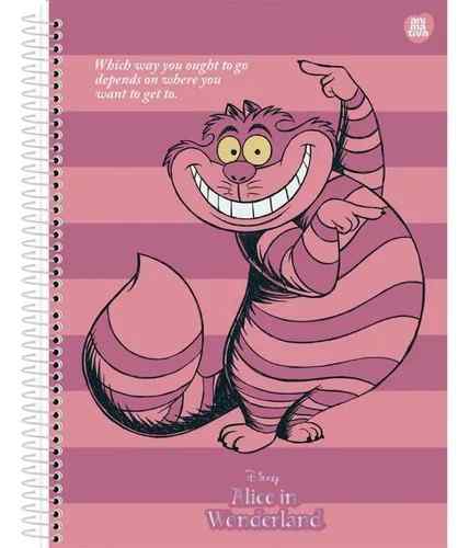 CADERNO C.D. 10X1 ALICE IN WONDERLAND 